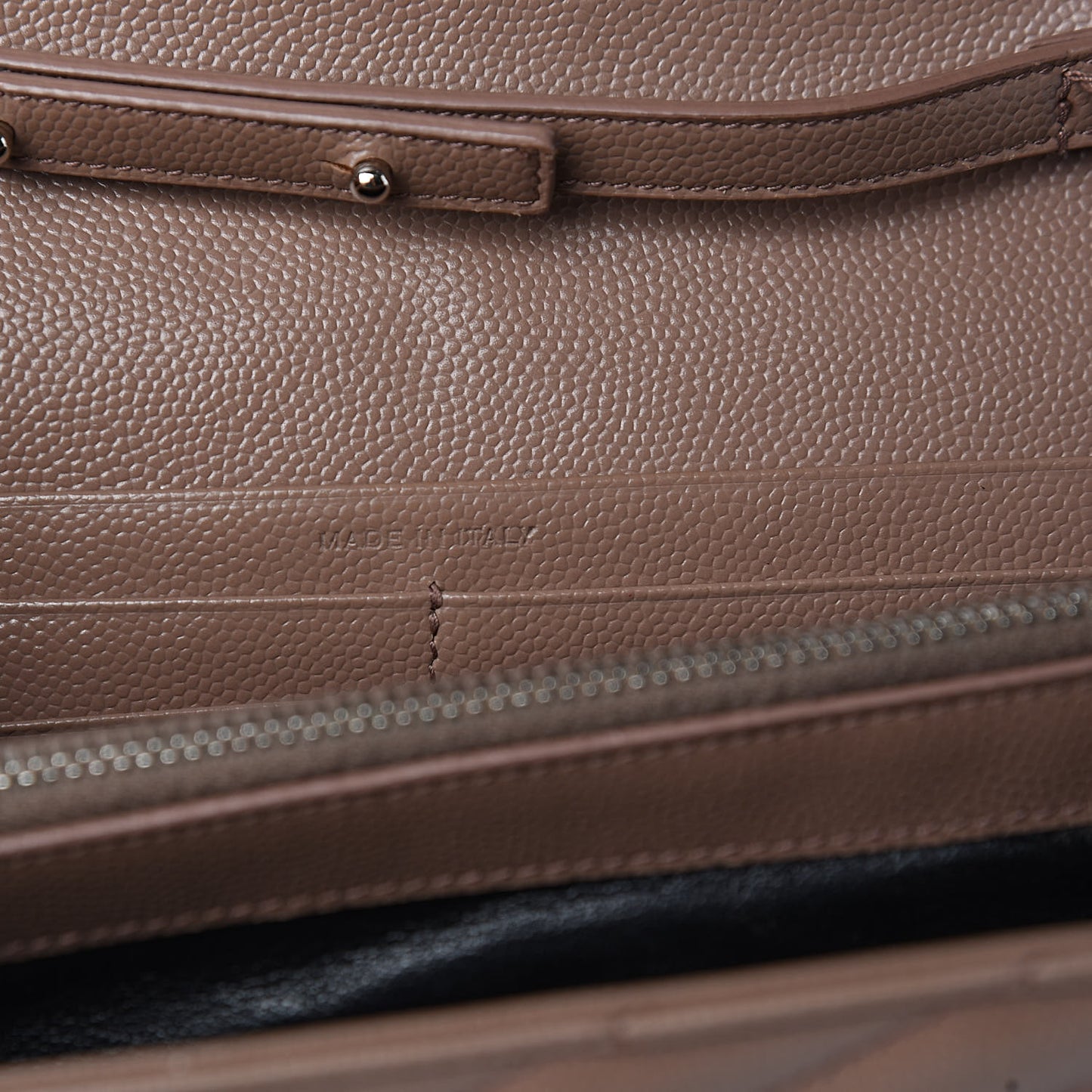 Grain De Poudre Matelasse Chevron Monogram Chain Wallet Fard