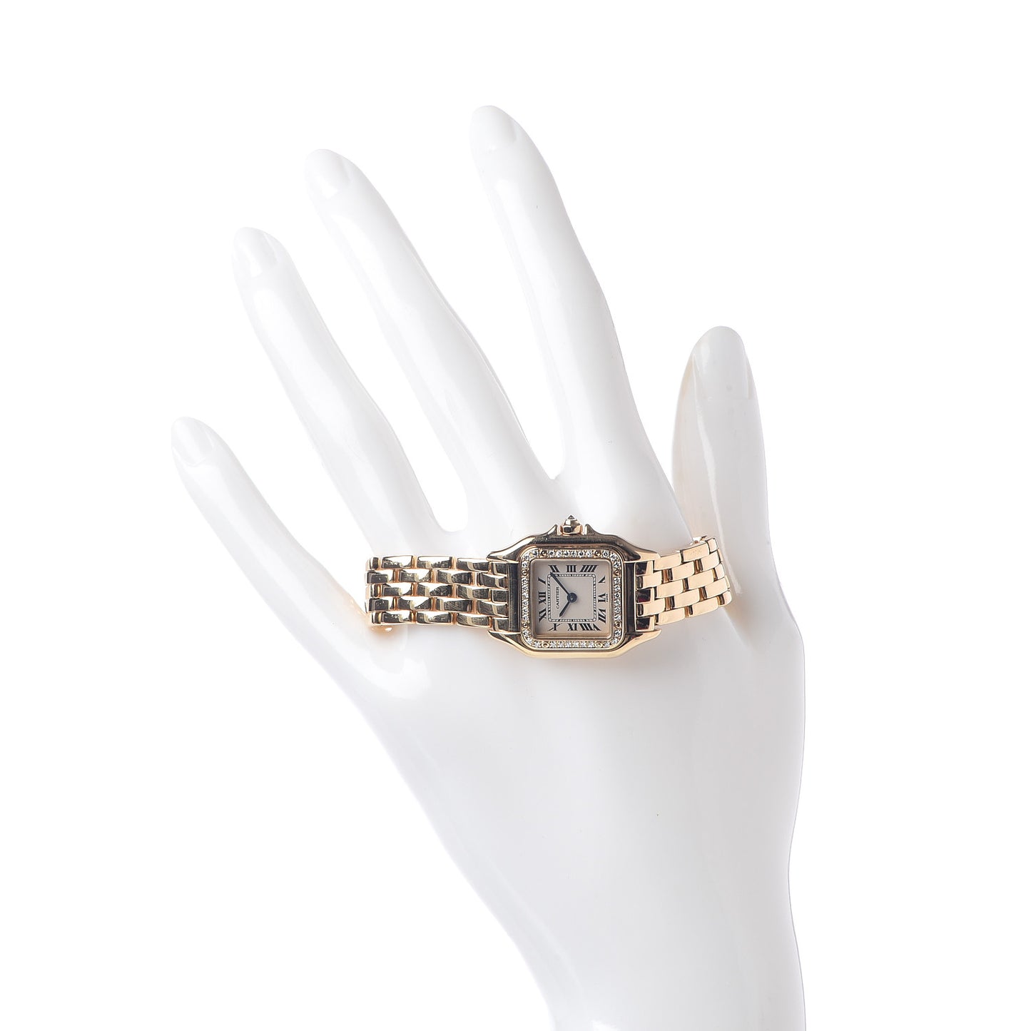 18K Yellow Gold Diamond 22mm Panthere Quartz Watch
