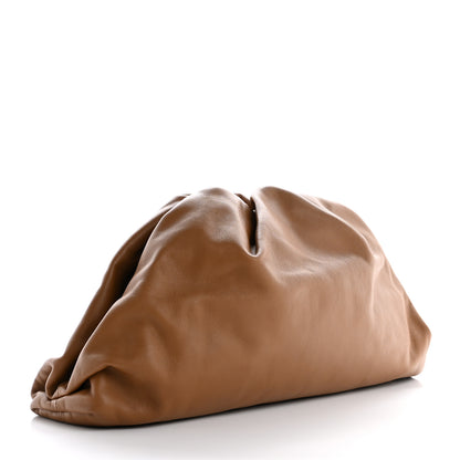 Bottega Veneta Smooth Butter Calf The Pouch Oversized Clutch Teak 3 of 8