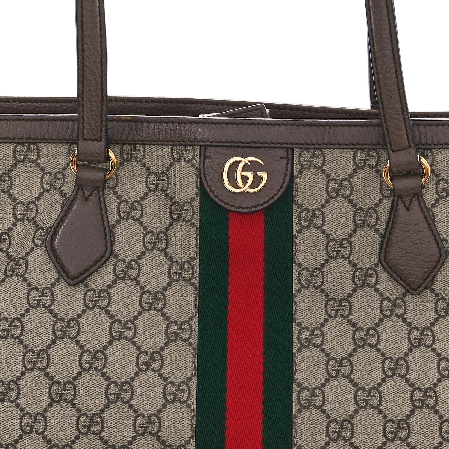 Gucci GG Supreme Monogram Medium Ophidia Shopping Tote Brown 8 of 12