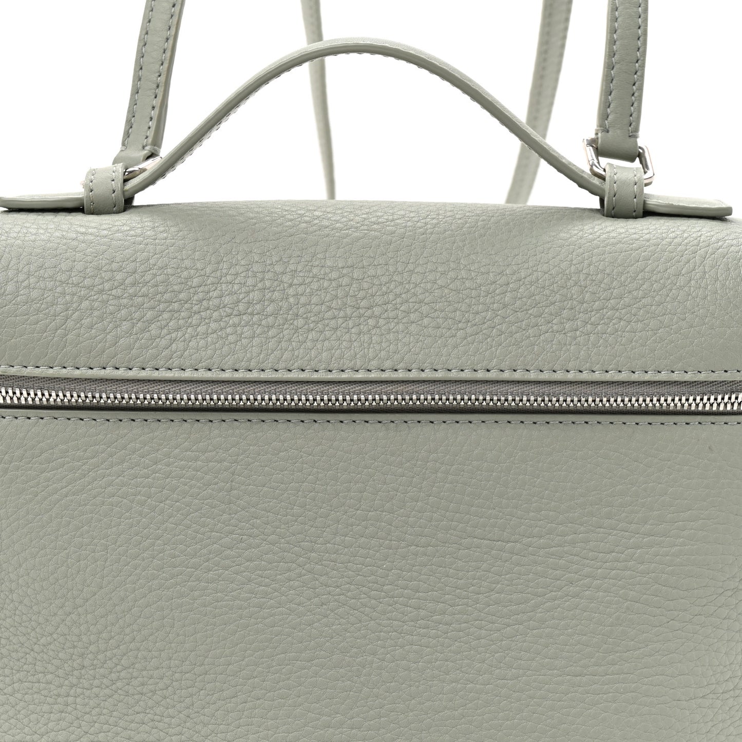 Grained Calfskin Extra Pocket L23.5 Backpack Eucalyptus