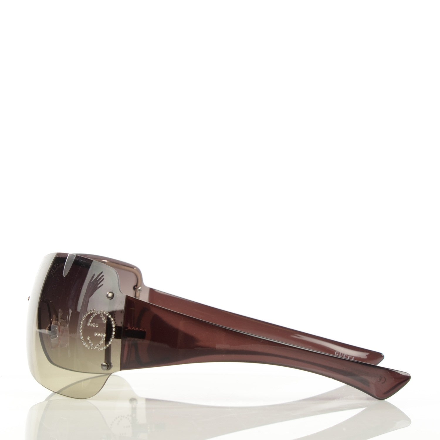 Gucci Crystal GG Sunglasses 1825/S/Strass Brown 2 of 5