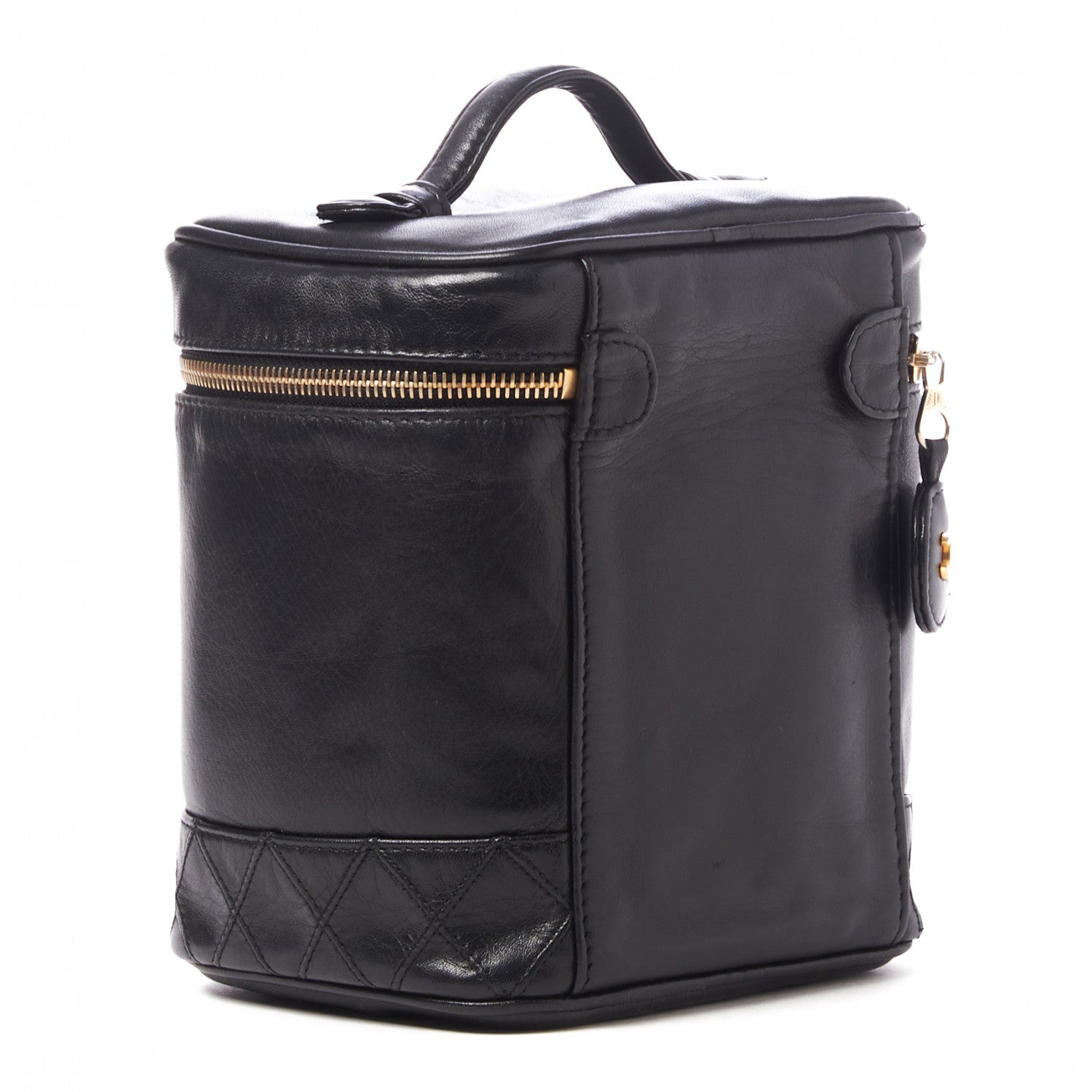 Chanel Lambskin Vanity Cosmetic Case Black 2 of 9