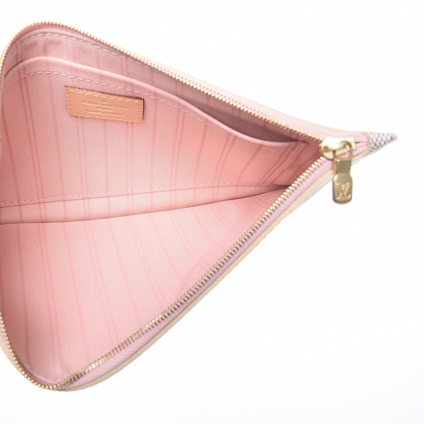 Damier Azur Neverfull MM GM Pochette Rose Ballerine