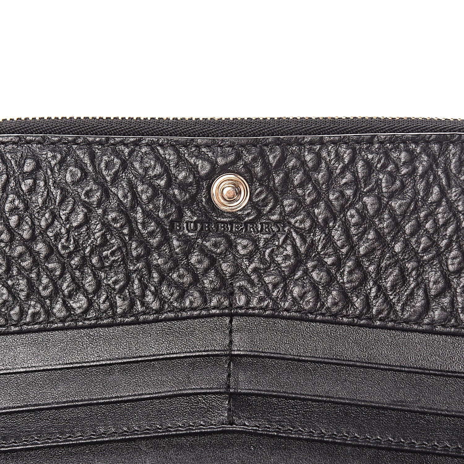 Burberry Heritage Grain Alvington Continental Wallet Black 7 of 9