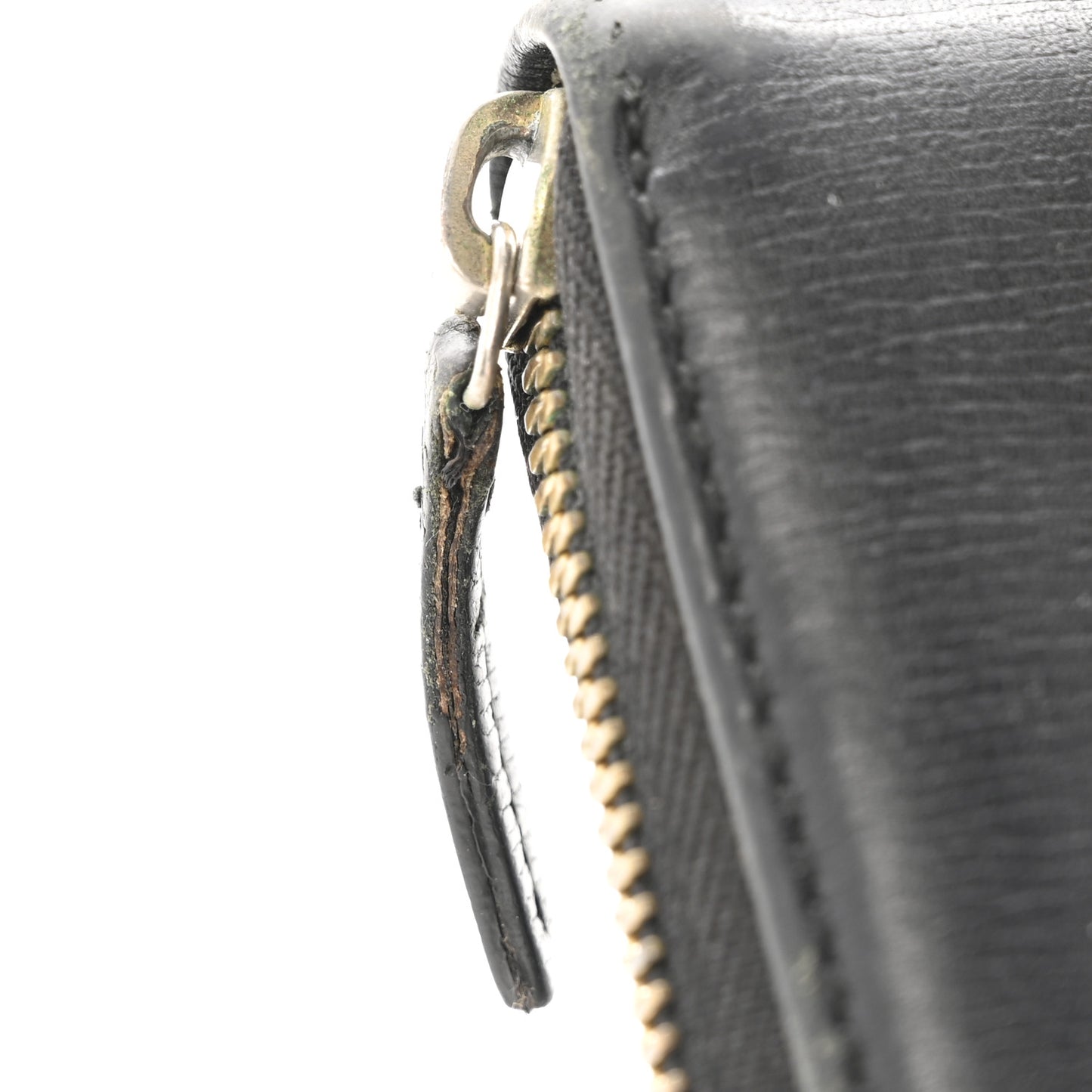 Calfskin GG Zip Around Wallet Black