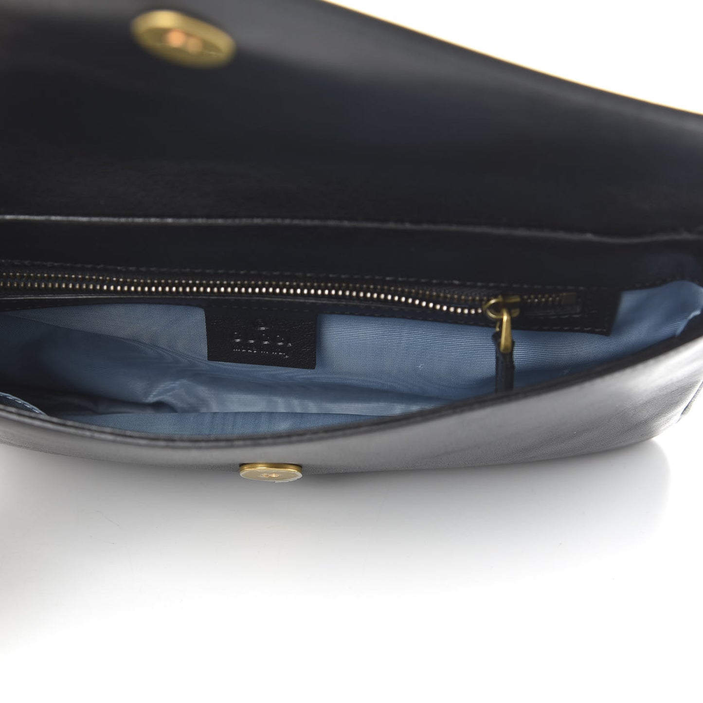 Calfskin Diagonal GG Medium Thiara Double Envelope Shoulder Bag Emerald Green Black