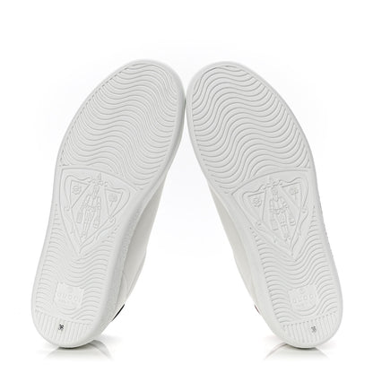 Gucci Calfskin Interlocking G Womens New Ace Sneakers 36 White Red Flame Green 4 of 4