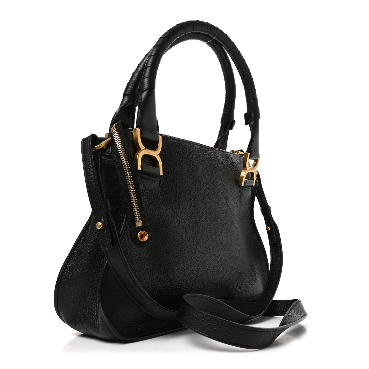Chloe Calfskin Small Marcie Satchel Black 3 of 12