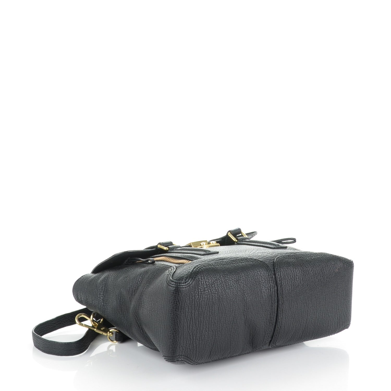 3.1 Phillip Lim 3.1 Textured Calfskin Medium Pashli Satchel Black 4 of 7