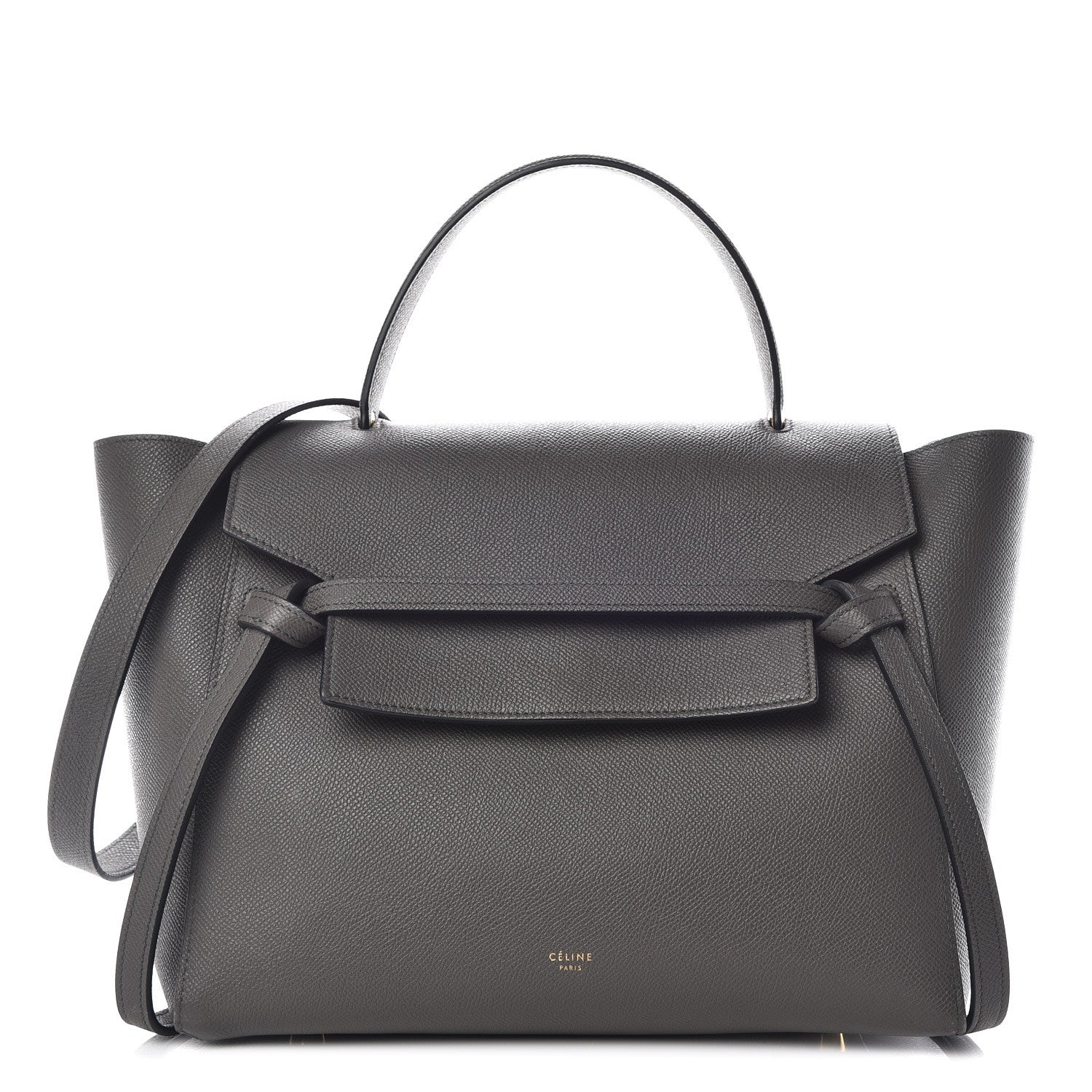 Celine Grained Calfskin Mini Belt Bag Grey 1 of 23