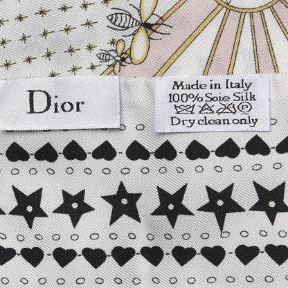 Christian Dior Silk High Priestess Tarot Mitzah Scarf Off White 2 of 3