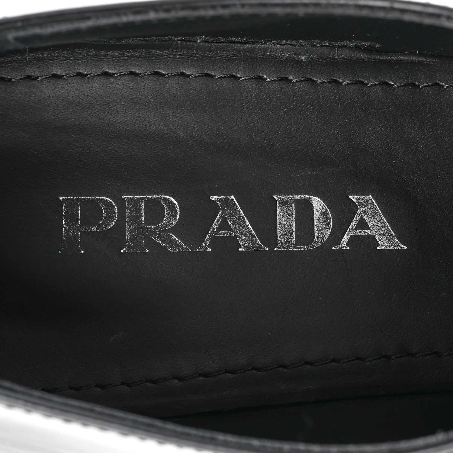 Prada Vernice Triangle 50mm Loafers 40 Black 7 of 13