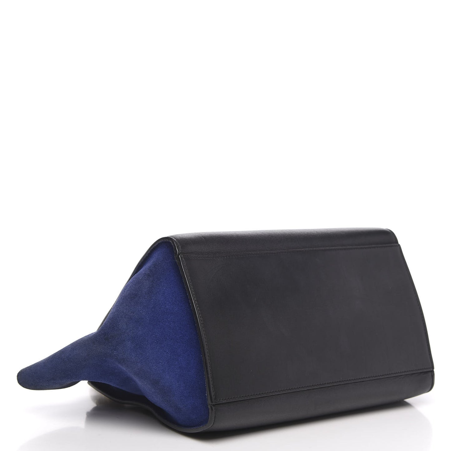 Calfskin Suede Medium Tri-color Trapeze Tri-color Sand