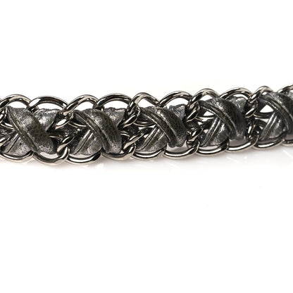 Chanel Metallic Deerskin Luxe Ligne Flap  Silver 12 of 12