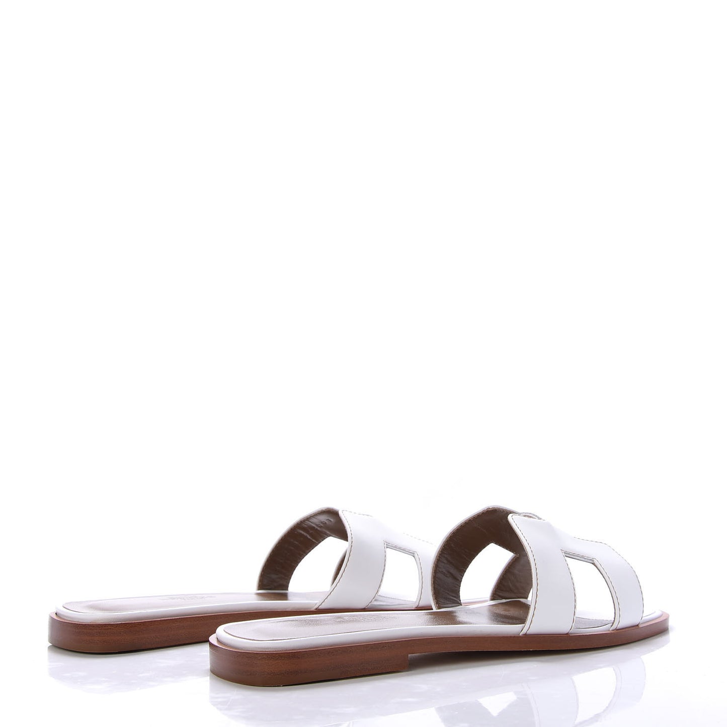 Box Calfskin Oran Sandals 36.5 White