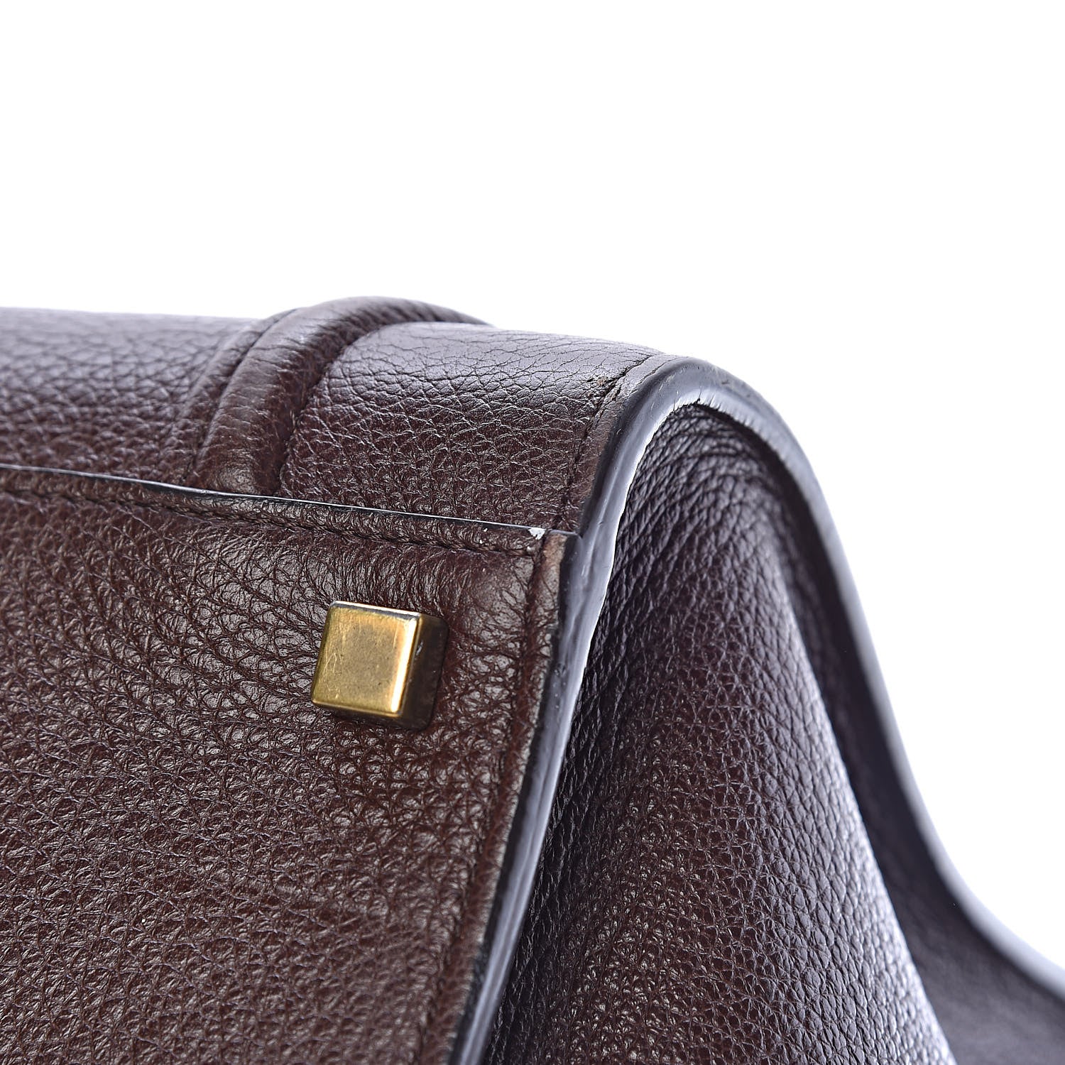 Celine Shiny Grained Calfskin Medium Phantom Luggage Brown 20 of 21