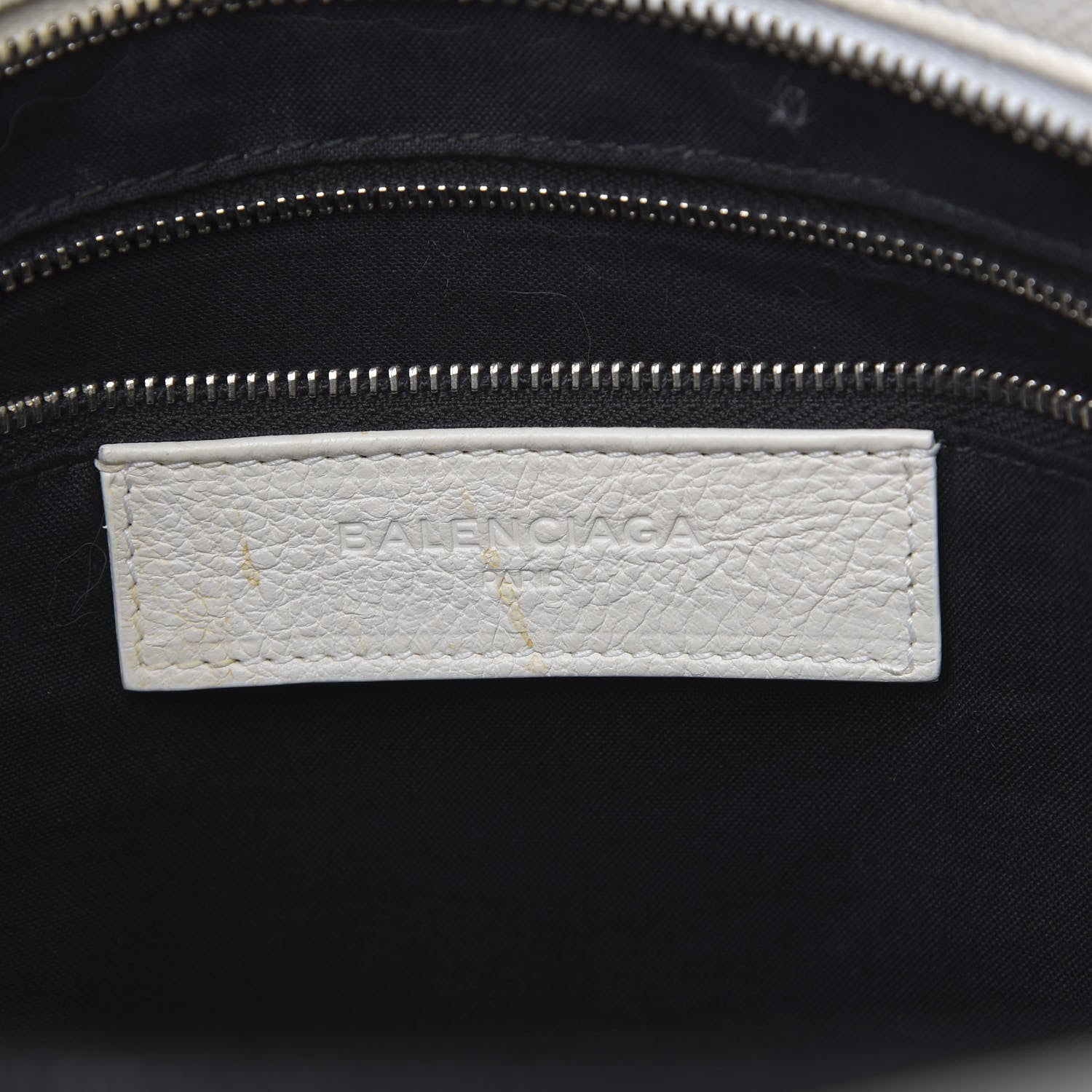 Balenciaga Calfskin Medium Logo North South Shopping Tote White 6 of 15