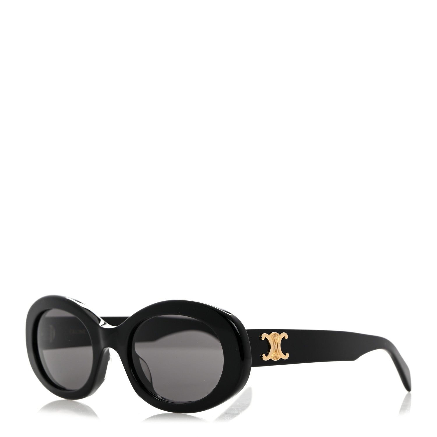 Celine Acetate Triomphe 01 Sunglasses CL 40194U Black 1 of 7