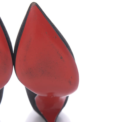 Christian Louboutin Veau Velours Pigalle Follies 100 Pumps 35.5 Black 8 of 12