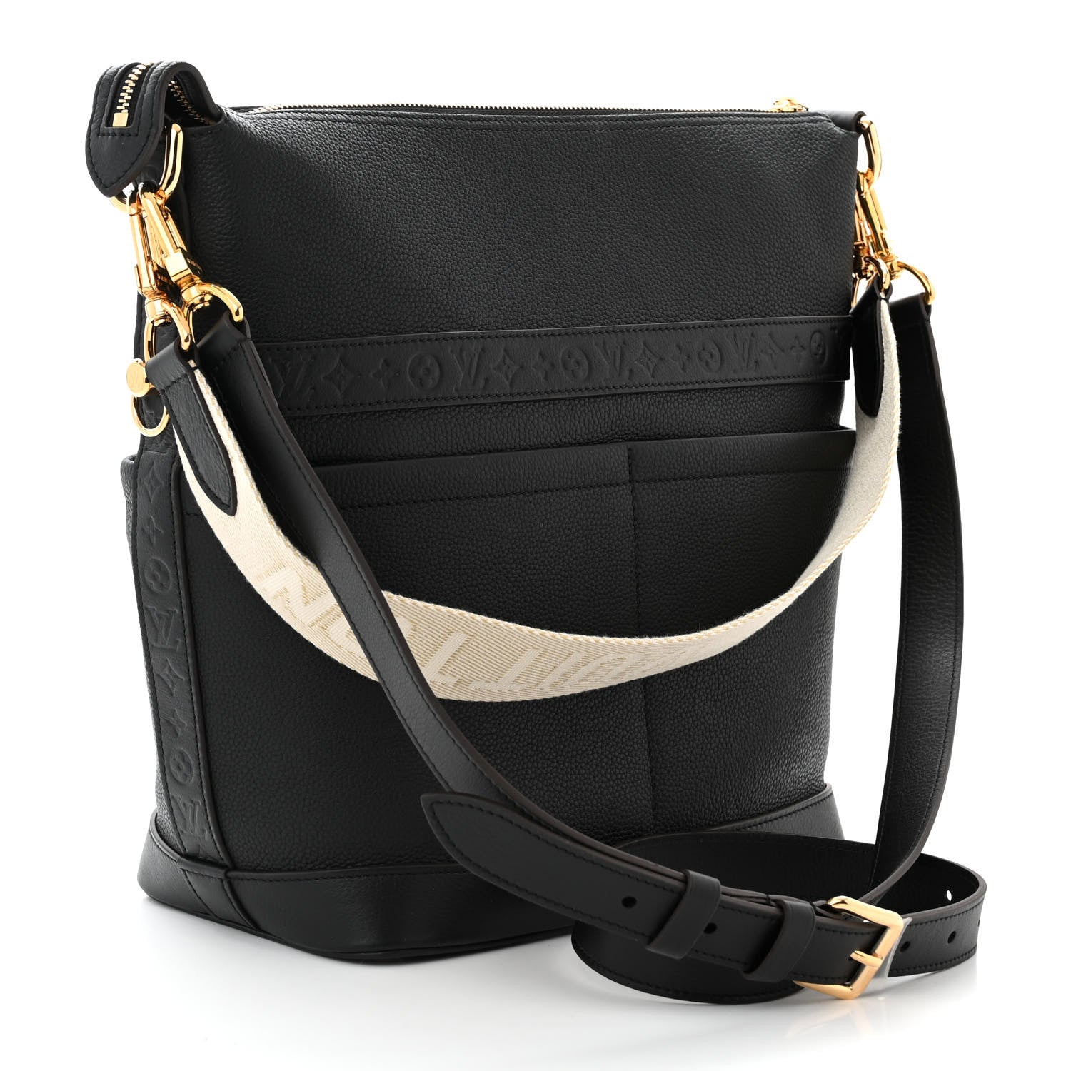 Louis Vuitton Calfskin Cruiser GM Black 3 of 9