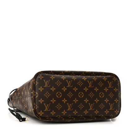 Louis Vuitton Monogram Calfskin Neo Neverfull Inside Out MM Black 8 of 17
