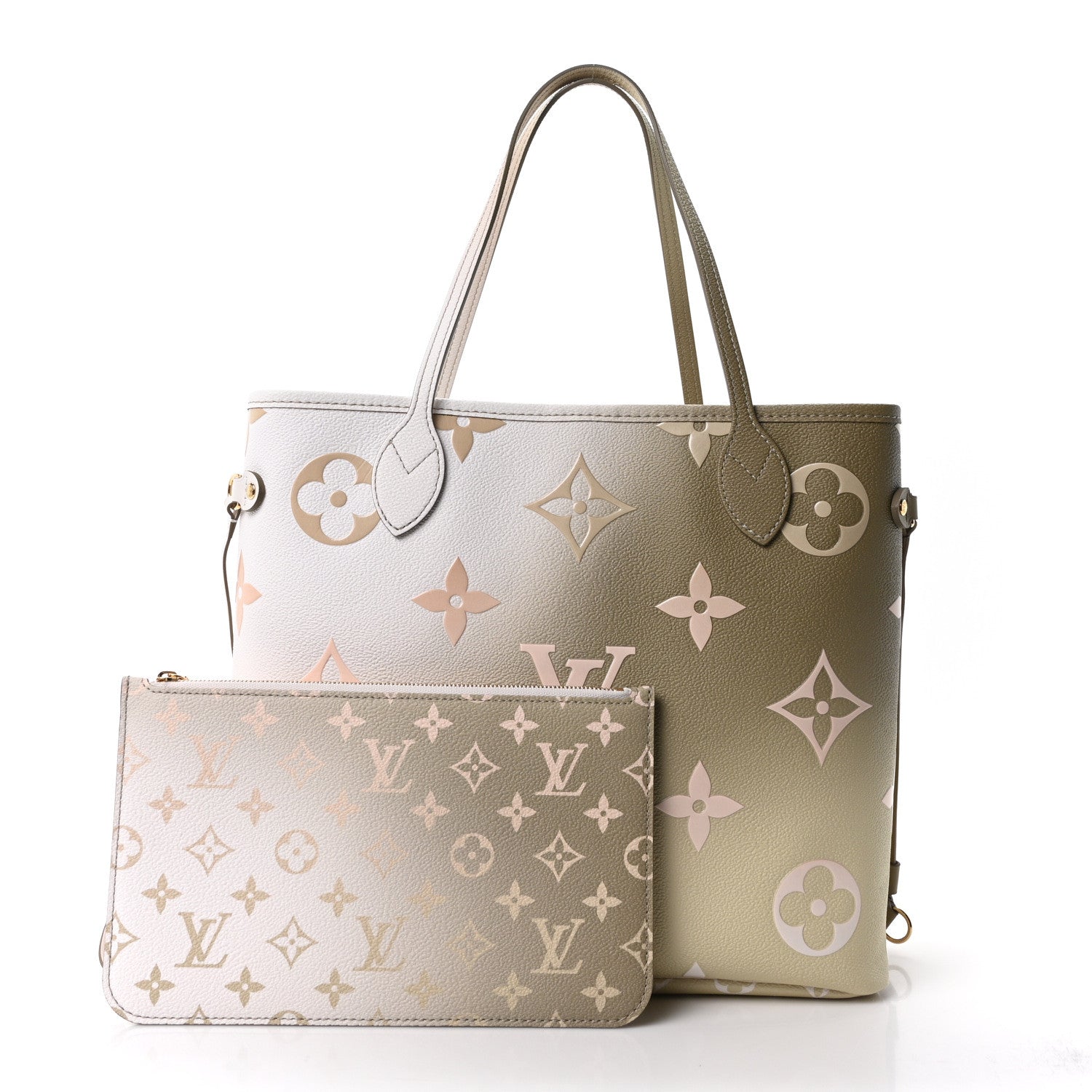 Louis Vuitton Monogram Giant Spring In The City Neverfull MM Sunset Kaki 3 of 10