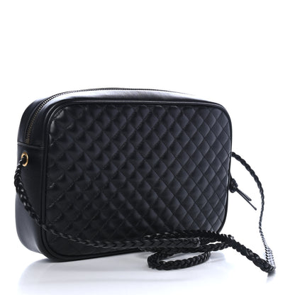 Gucci Calfskin Web Trapuntata Small GG Shoulder Bag Black 2 of 4