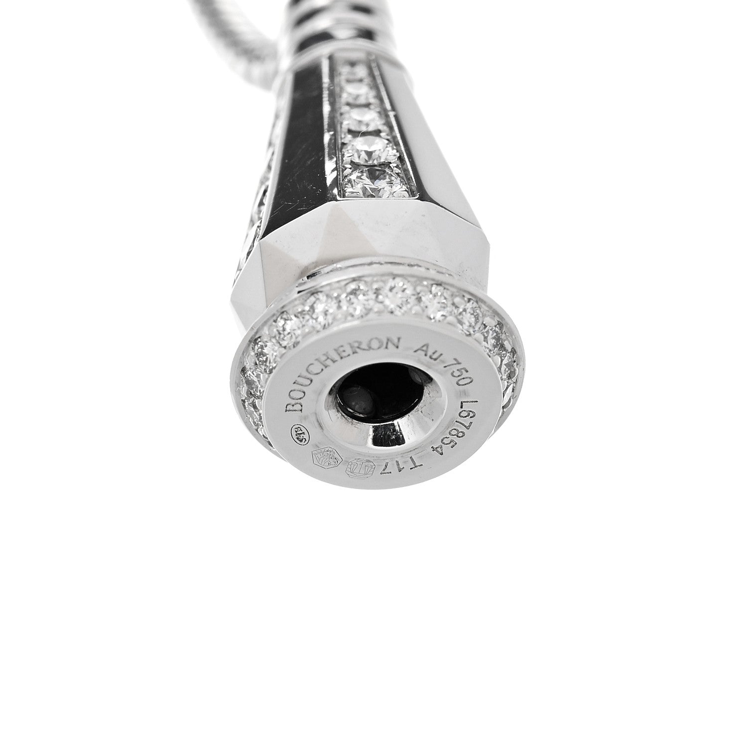 Boucheron 18K White Gold Diamond Jack de Boucheron Triple Wrap Bracelet 3 of 4