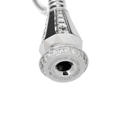 Boucheron 18K White Gold Diamond Jack de Boucheron Triple Wrap Bracelet 3 of 4