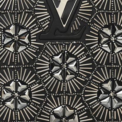 Louis Vuitton Calfskin Galaxi Sequin Mini Capucines Black 6 of 8