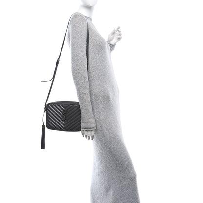 Saint Laurent Calfskin Matelasse Monogram Lou Camera Bag Dark Smog 2 of 12
