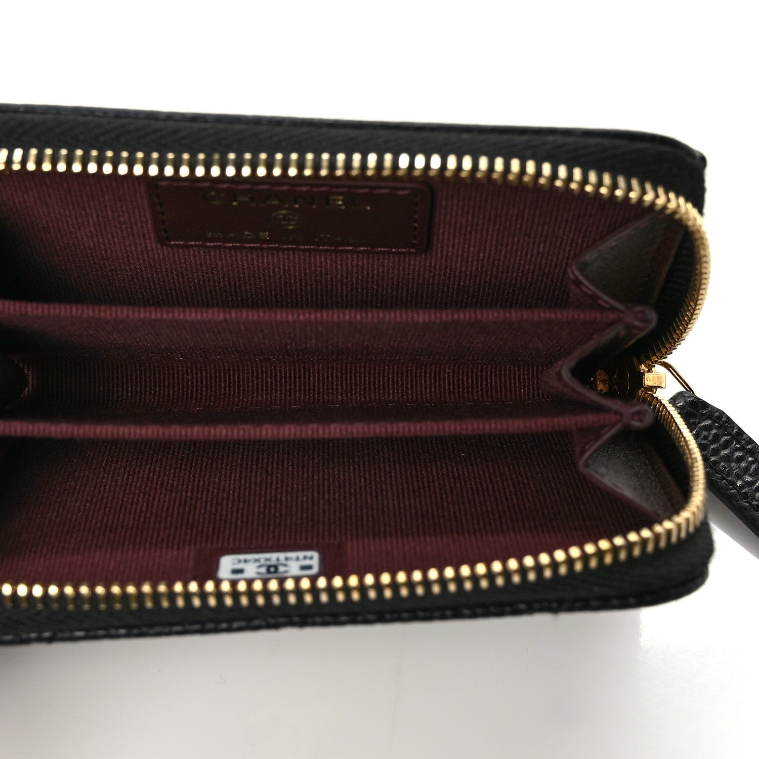 Chanel Caviar Quilted Zip Coin Purse Black 5 of 8