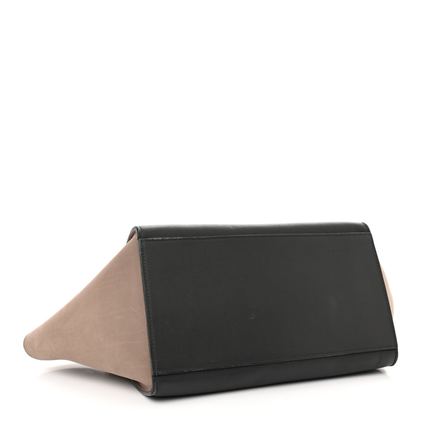 Smooth Calfskin Nubuck Small Tri-Color Trapeze Nude