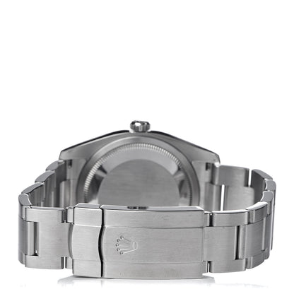 Rolex Stainless Steel 36mm Oyster Perpetual Chronometer Watch Concentric Blue 116034 4 of 7