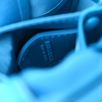 Bottega Veneta Paper Calfskin Maxi Intreccio Extra Mini Cassette Crossbody Bag Blue 6 of 11