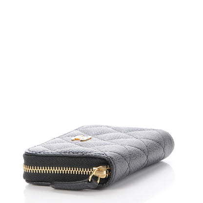Chanel Caviar Quilted Zip Coin Purse Black 4 of 8