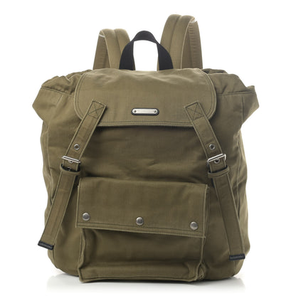 Saint Laurent Gabardine Noe Backpack Khaki 1 of 4