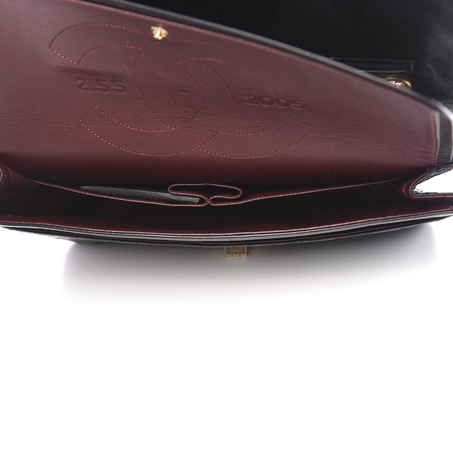 Aged Calfskin Quilted 2.55 Reissue 227 Flap Black