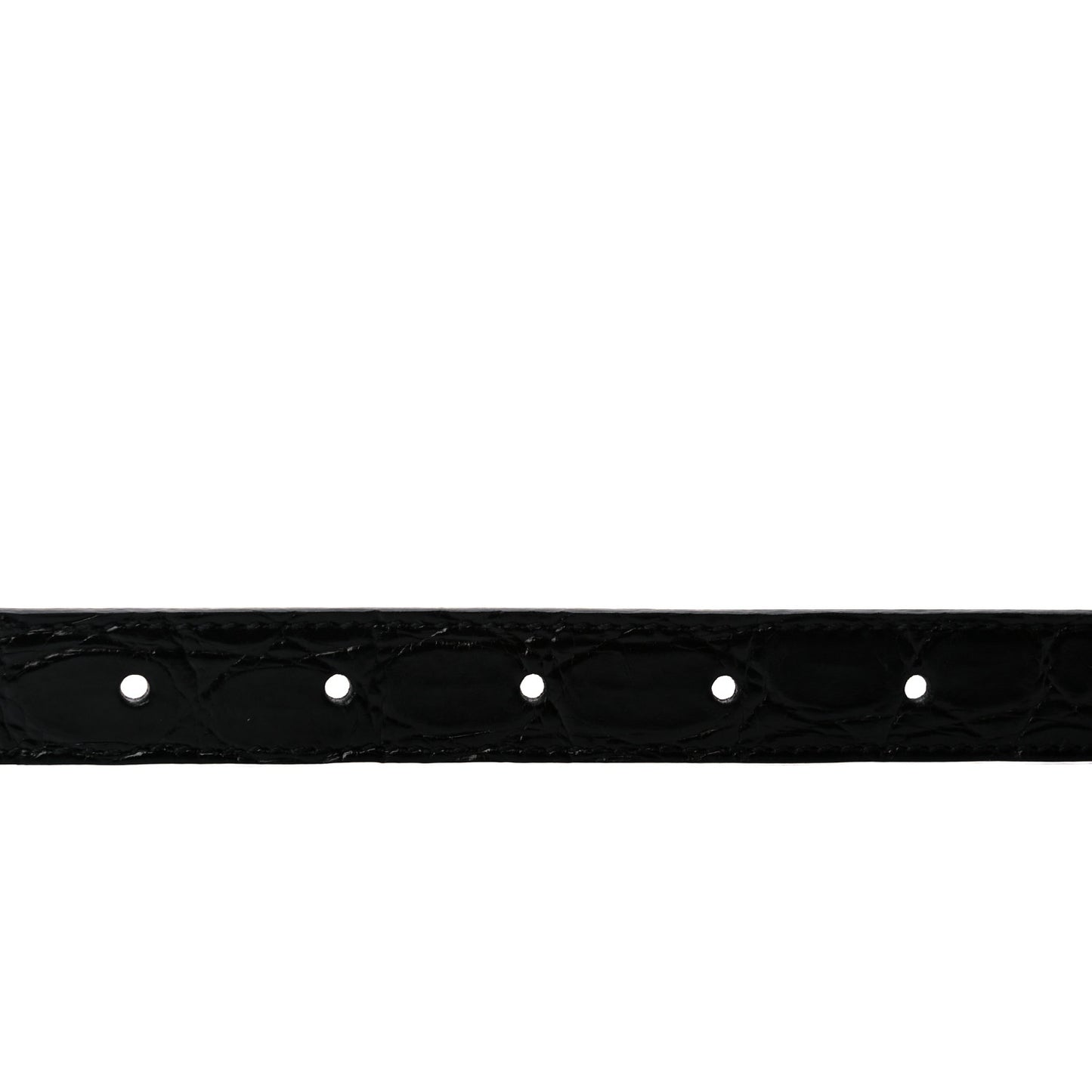 Crocodile Double G 20mm Belt 120 48 Black