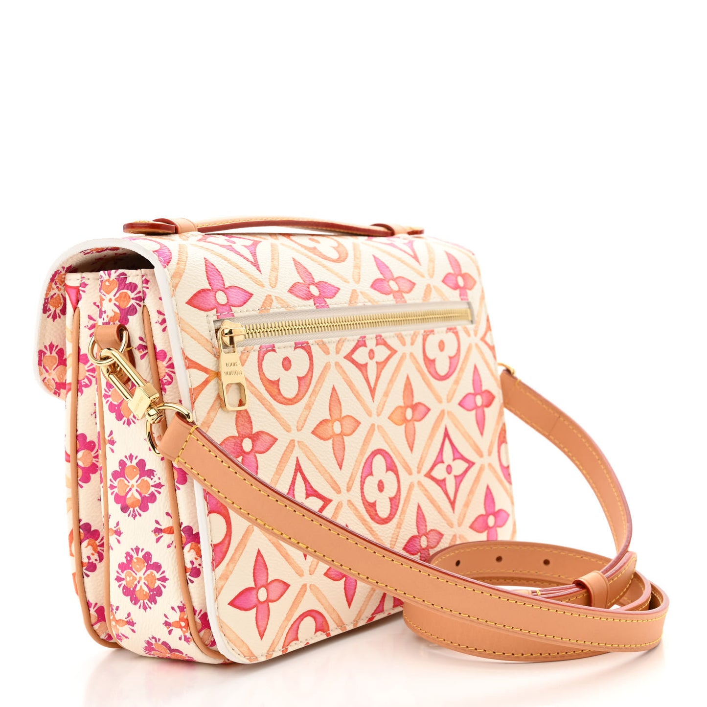Monogram Tiles By The Pool Pochette Metis MM Coral