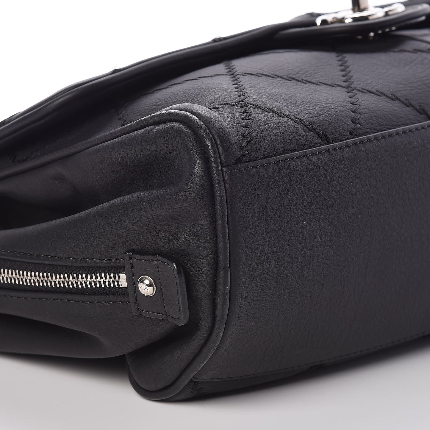 Calfskin Large Darjeeling Flap Black