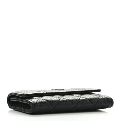 Chanel Caviar Quilted Flap Card Holder Black 4 of 9