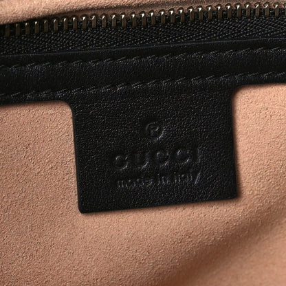 Gucci Calfskin Matelasse Small GG Marmont Shoulder Bag Black 6 of 11