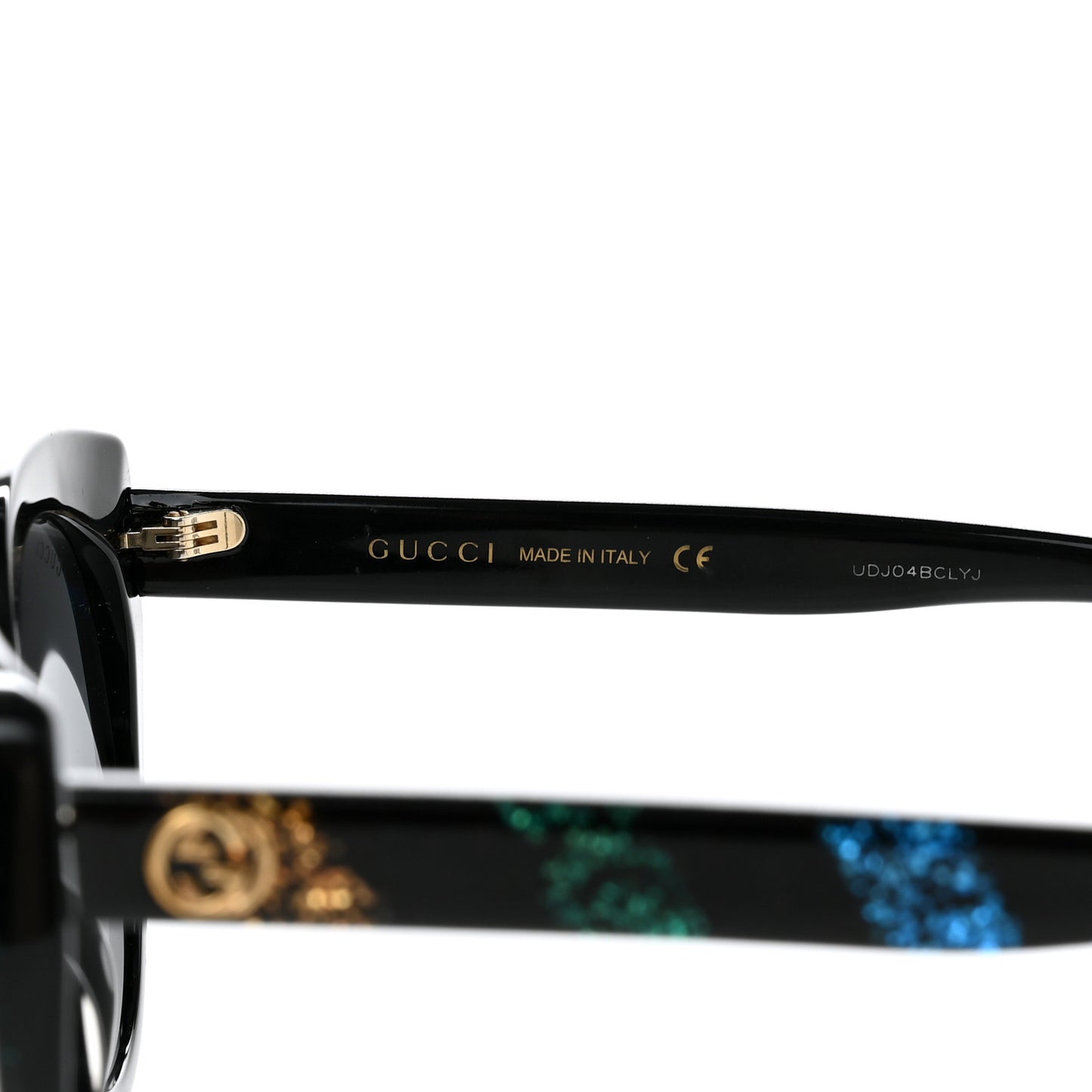 Glitter Acetate Cat Eye Sunglasses GG0325S Black