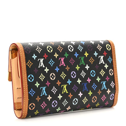 Louis Vuitton Monogram Multicolor Porte Tresor International Wallet Black 3 of 9