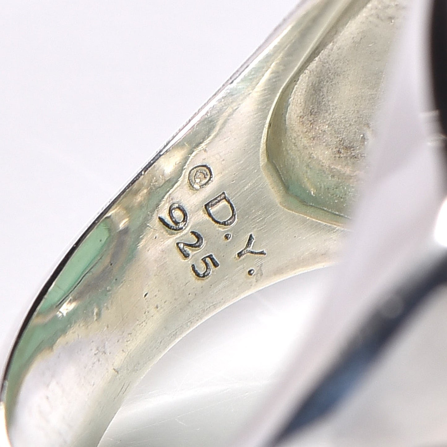 Sterling Silver Aqua Chalcedony 17mm Albion Statement Ring 54 7