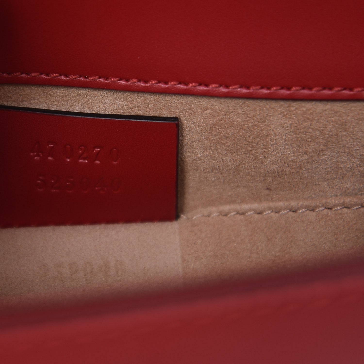 Gucci Calfskin Mini Sylvie Top Handle Bag Hibiscus Red 9 of 9