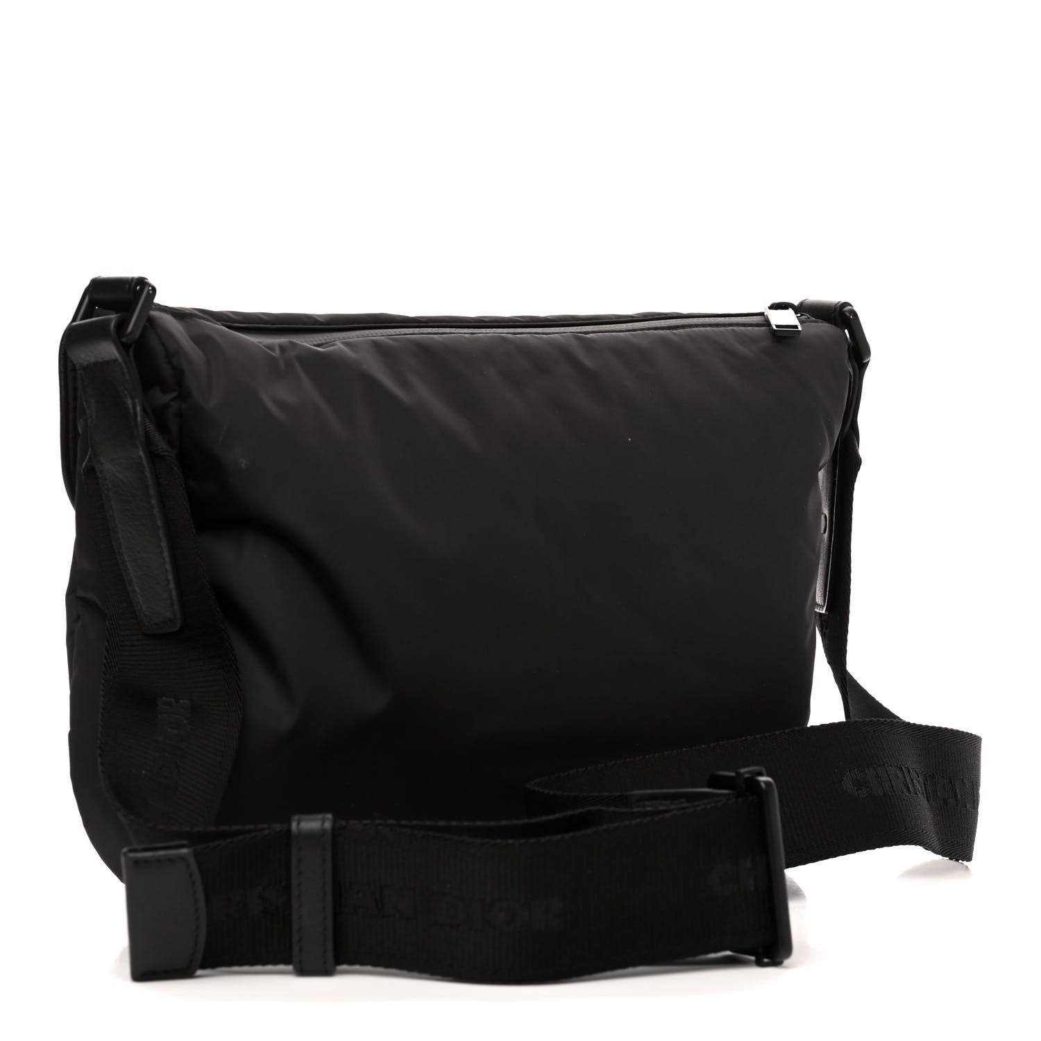 Christian Dior HOMME Nylon Saddle Messenger Bag Black 2 of 4