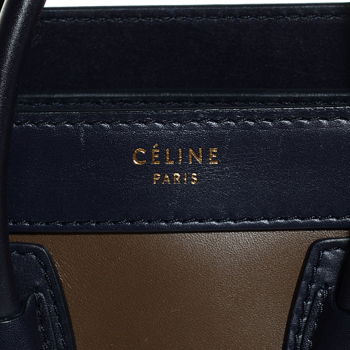 Satin Calfskin Nano Tri-Color Luggage Anthracite